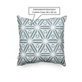Grey Starburst Pattern Embroidered Cushion Cover