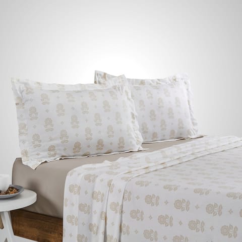6-Pcs Printed Duvet Set King Size Luxury Bedding Set For All Season With Abstract Design Zipper Closure Duvet Cover And Corner Ties,Green White