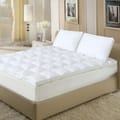 Fitted Style Bamboo Mattress Topper King White