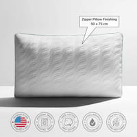 Anti Allergic Pillow 2 Kg Filling With Wave Quilted Pillow Cover