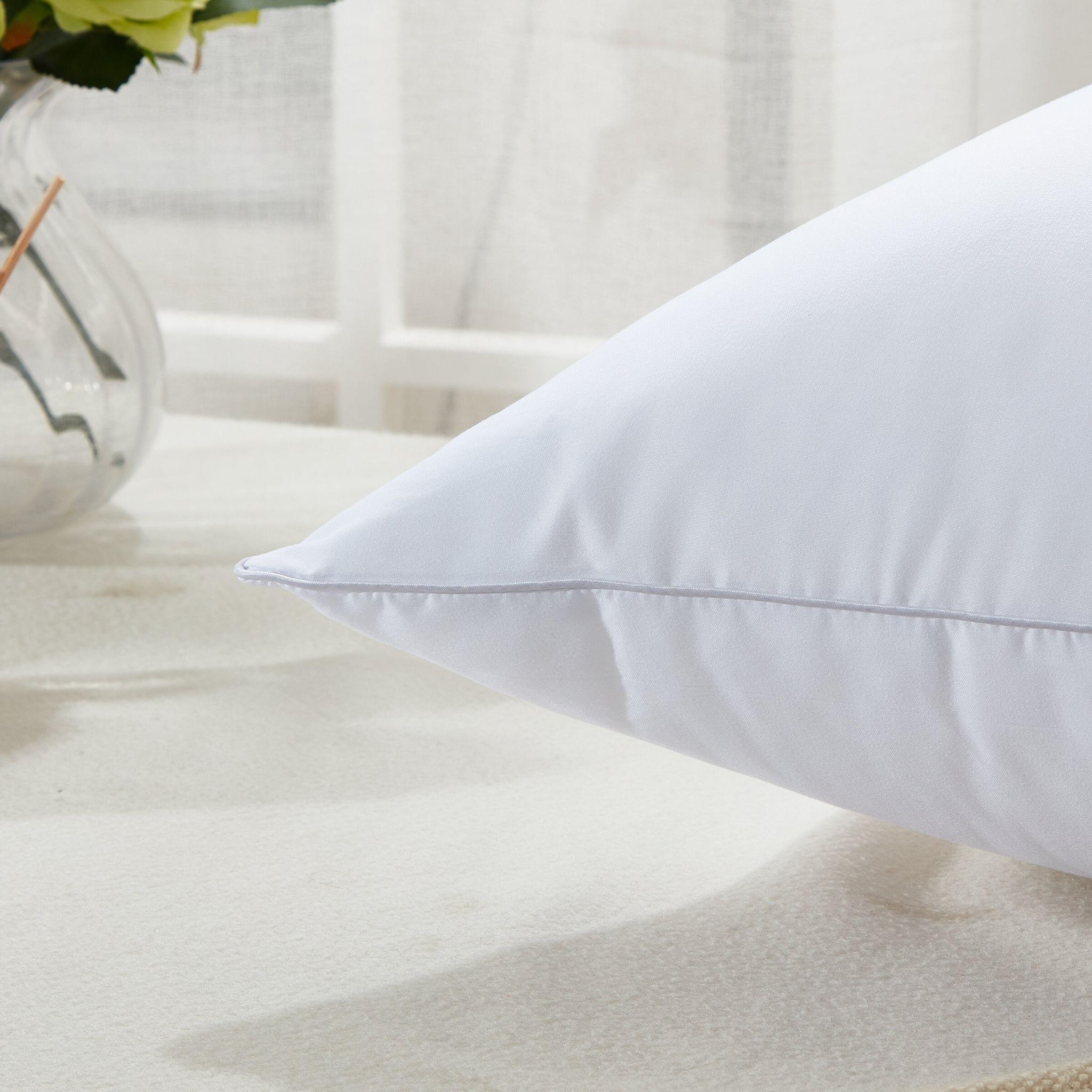 100% Down-Proof Cotton Wave Quilted Pillow 50x75 White