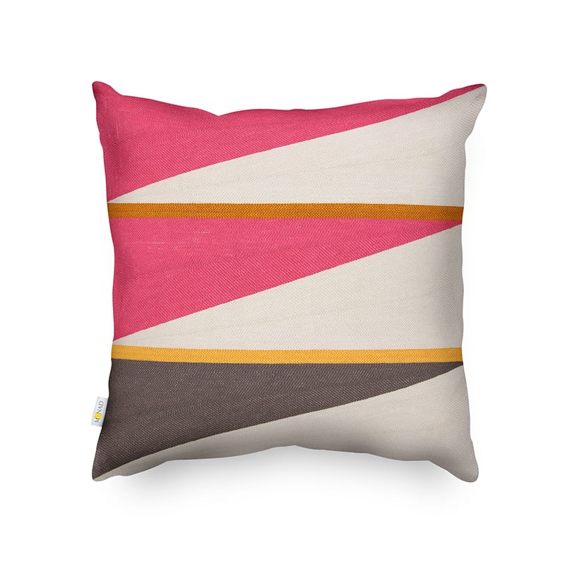 Modern Abstract Embroidered Cushion Cover