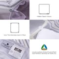 100% Crib Cotton Glen Plaid Print Comforter Set 6-Piece King Purple