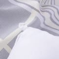 100% Crib Cotton Glen Plaid Print Comforter Set 6-Piece King Purple