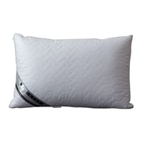 100% Down-Proof Cotton Wave Quilted Pillow 50x75 White