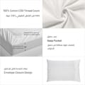 6-Piece King Size Cotton Comforter Set Reversible Pattern, Off White /Multicolour