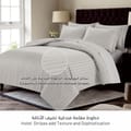 6-Piece Hotel Style Duvet Cover Set Without Filler, Double Size King, Gray