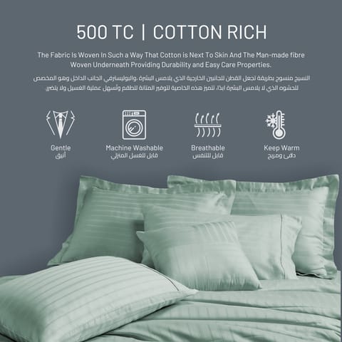 Cotton Duvet Set 7-Pcs King Size All Season Hotel Style Bedding Set With Zipper Closure Bed Quilt Cover and Corner Ties, Ivory