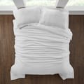 3-Piece Hotel Style Duvet Cover Cotton Rich, 500 Thread Count Hotel Satin Striped, King Size, Sage
