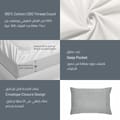 100% Cotton 7-Piece Hotel Style Comforter: 300 Thread Count Damask Stripes King, 260 x 240 cm, Gray