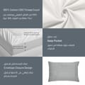 3-Piece Hotel Style Duvet Cover 100% Cotton, 300 Thread Count Hotel Satin Striped, King Size, Gray