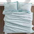 300 Thread Count 100% Natural Cotton Printed Duvet Set 3-Piece King Aqua Blue