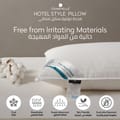 2 Pieces Hotel Striped Pillow ,100% Cotton shell ,Double Edge Stitched , Premium Gel Fiber 1 Kg Filling each 50x75 , Soft Loft