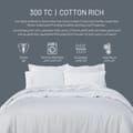 Comforter Set 7-Pieces Double Size Hotel Style All Season Cotton Rich Bedding Set With Removable Cover And Down Alternative Filling, White