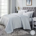 Comforter Set 7-Pieces Double Size Hotel Style All Season Cotton Rich Bedding Set With Removable Cover And Down Alternative Filling, White