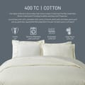 Cotton Comforter Set 7-Pieces Double Size Hotel Style All Season Bedding Set With Removable Cover And Down Alternative Filling, White