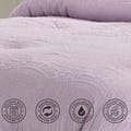 6-Piece Designer Comforter Set -Microfiber -King 260 x 240 Cms - Purple