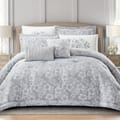 Premium 4-Pcs Hotel Style Comforter Set ,Single Size Stylish Bedding Set Quilted With Brushed Microfiber And Soft Silk Feather Filling, Silver Grey