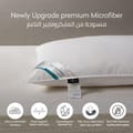 Pillow 2-Piece(1000Gm) King Size Bed Pillow 50X75 Cm Hotel Style Double Edge Stitched Premium Gel Fiber, Soft Loft,White