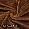 Fleece Blanket King Size,300GSM Soft and Cozy Lightweight Velvet Blanket Ideal For Couch, Bed, Travel, Camping ,Brown