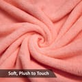 Fleece Blanket Twin Size,300GSM Soft and Cozy Lightweight Velvet Blanket Ideal For Couch, Bed, Travel, Camping , Light Peach