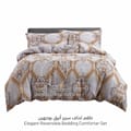 5-Piece King Size  Comforter Set with Removable Filler, Gray Cloud and Pale Taupe