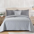 6-Piece Compressed Comforter Set Lightweight Bedspread For All Season - Microfiber Silver Grey - King Size 260x240 Cms