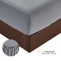 6-Piece Compressed Comforter Set Lightweight Bedspread For All Season - Microfiber Silver Grey - King Size 260x240 Cms