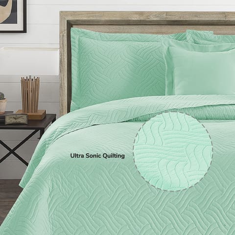 Bedspread, Coverlet Set 6-Pcs King Size Compressed Comforter, Bedding Blanket With Pillow Sheet Pillow Sham And Pillow Case, Linen