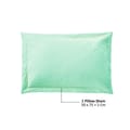 3-Piece Compressed Comforter Set Lightweight Bedspread For All Season - Microfiber Spa Mint -Single Size 170 x 230 Cms