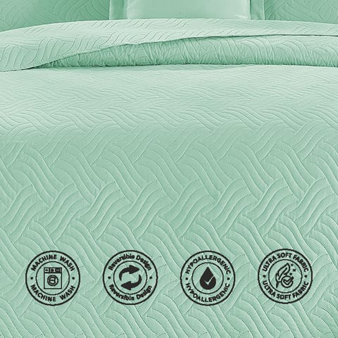 Bedspread, Coverlet Set 6-Pcs King Size Compressed Comforter, Bedding Blanket With Pillow Sheet Pillow Sham And Pillow Case, Linen