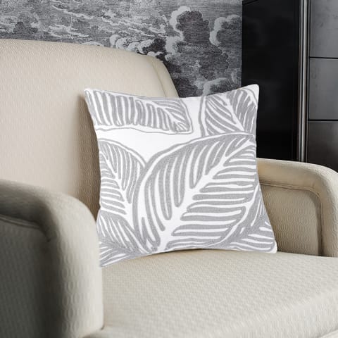 Decorative Embroidered Cushion Maroon/gold 45x45Cm (Without Filler)