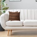 غطاء وسادة، 45 × 45 سم (18 × 18 بوصة) قطعتان من أكياس الوسائد المزخرفة بدون حشو مع فن تجريدي جميل للأريكة التي تتحول إلى سرير وغرفة المعيشة والأريكة، بني قضاعة
