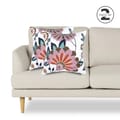 2-piece embroidered cushion cover (45x45 cm) without filler Multicolor