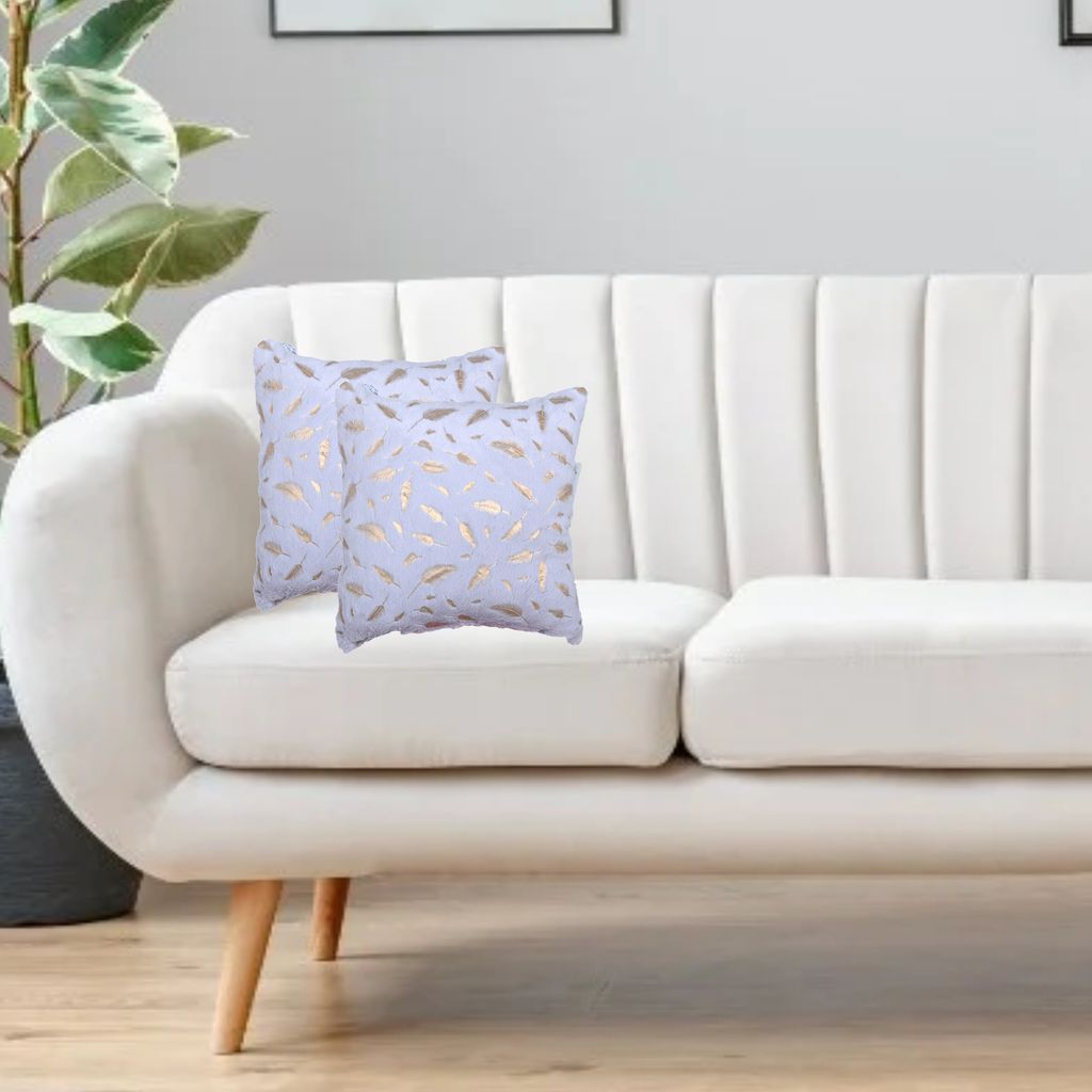 Cushion Cover,45X45 Cm (18X18 inch) 2-Pcs Decorative Throw Pillowcases Without Filler With Beautiful Abstract Art For Sofa Bed Living Room And Couch, Blue Haze