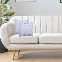 Cushion Cover,45X45 Cm (18X18 inch) 2-Pcs Decorative Throw Pillowcases Without Filler With Beautiful Abstract Art For Sofa Bed Living Room And Couch, Blue Haze