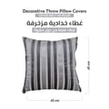 غطاء وسادة، 45 × 45 سم (18 × 18 بوصة) قطعتان من أكياس الوسائد المزخرفة بدون حشو مع فن تجريدي جميل للأريكة التي تتحول إلى سرير وغرفة المعيشة والأريكة، سماوي شاحب