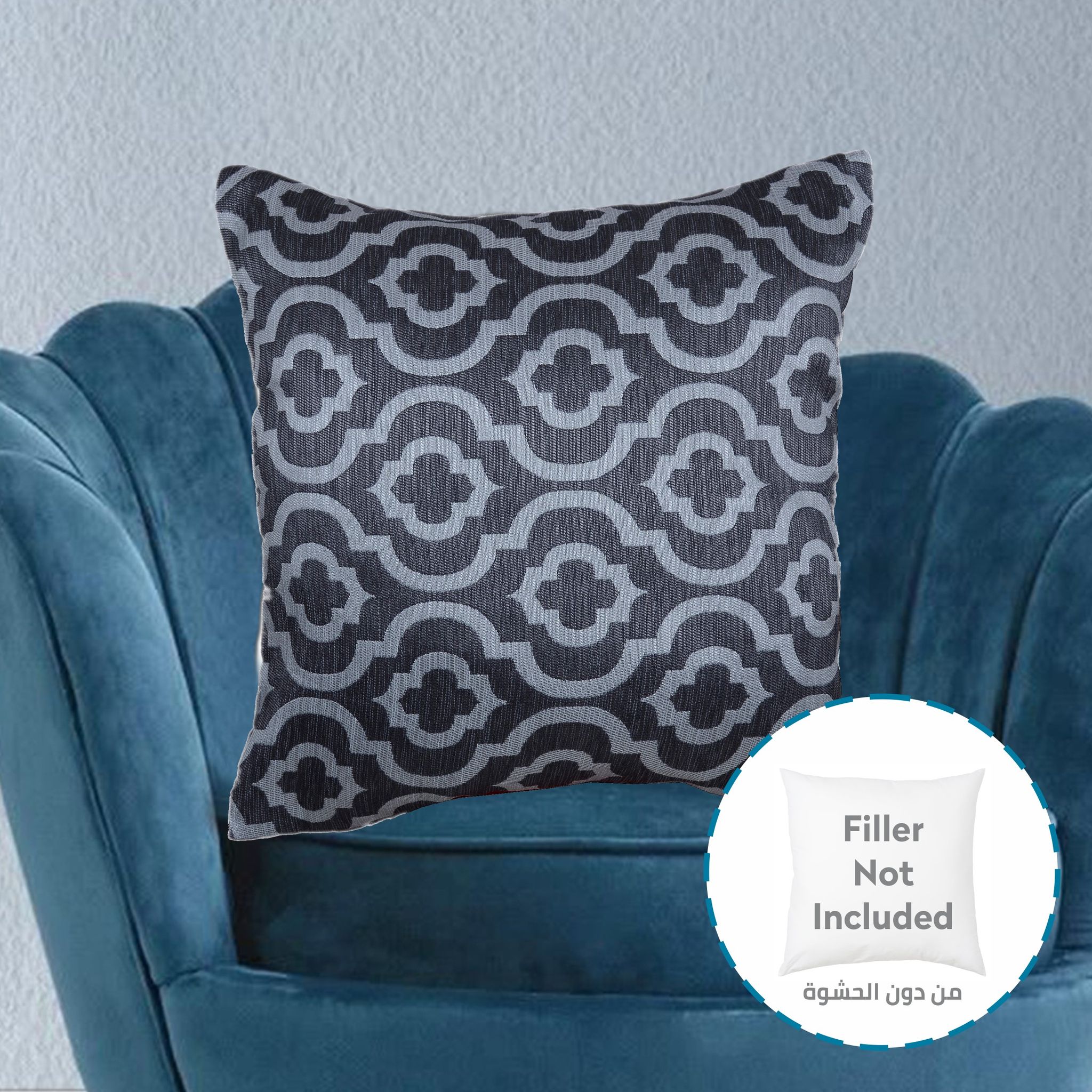 غطاء وسادة، مقاس 45 × 45 سم (18 × 18 بوصة) قطعة واحدة من أكياس الوسائد المزخرفة بدون حشو مع فن تجريدي جميل لأريكة السرير وغرفة المعيشة والأريكة، رمادي فاتح