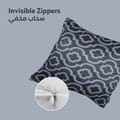 غطاء وسادة، مقاس 45 × 45 سم (18 × 18 بوصة) قطعة واحدة من أكياس الوسائد المزخرفة بدون حشو مع فن تجريدي جميل لأريكة السرير وغرفة المعيشة والأريكة، رمادي فاتح