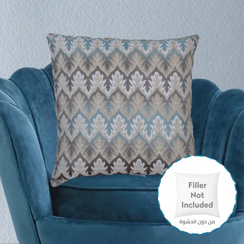 Decorative Embroidered Cushion Maroon/gold 45x45Cm (Without Filler)