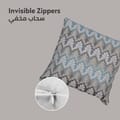 Cushion Cover,45X45 Cm (18X18 inch) 1-Pcs Decorative Throw Pillowcases Without Filler With Beautiful Abstract Art For Sofa Bed Living Room And Couch, Cloudy Grey