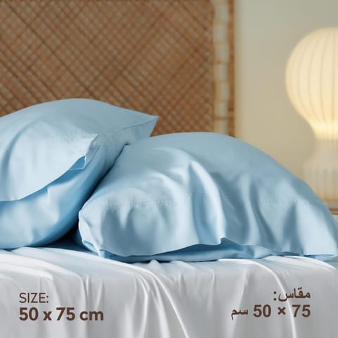 Microfiber Pillowcases 2-Pcs Soft Pillow Cover (50 x 75 CM) Without Pillow Insert,French Oak