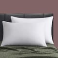 Hotel-Style Bed Pillow 1-Piece(1000 g)Luxury Down Alternative Pillow Breathable Covers With brushed Microfiber and Satin Tripes, White