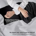Microfiber Pillowcases 2-Pcs Soft Pillow Cover (50 x 75 CM) Without Pillow Insert,Black