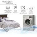 Printed Comforter Set 4-Pcs Single Size Reversible Single Bed Comforter Set With Super-Soft Down Alterntaive Filing,White