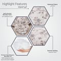 Printed Comforter Set 4-Pcs Single Size Reversible Single Bed Comforter Se With Super-Soft Down Alterntaive Filing,Fantasy
