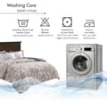 Printed Comforter Set 4-Pcs Single Size Reversible Single Bed Comforter Set With Super-Soft Down Alterntaive Filing,Platinum