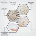 Printed Comforter Set 4-Pcs Single Size Reversible Single Bed Comforter Set With Super-Soft Down Alterntaive Filing,Eggshell