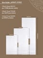 Premium Towel 6-Pcs Set, 100% Combed Cotton 600 GSM,White
